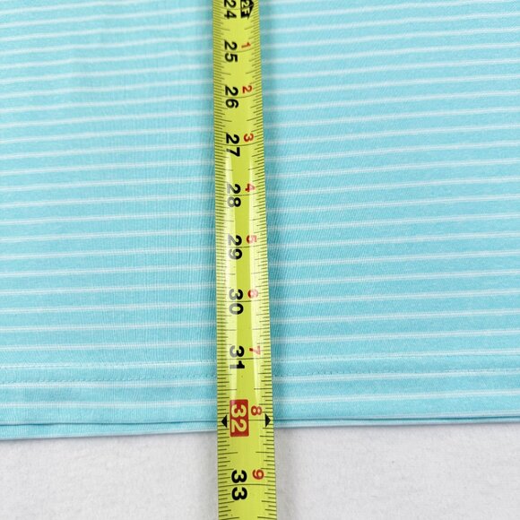 PGA Tour Men's UPF Moisture Wicking Stretch Light Teal Polo Shirt Size XXL NWT - Picture 9 of 9